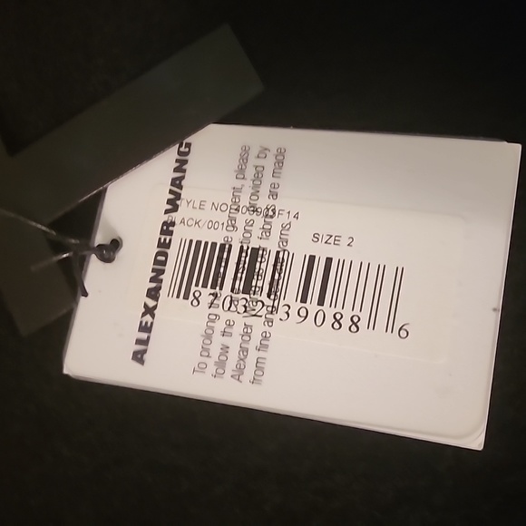 Alexander Wang Womens black skirt winter wool alpaca cupro new with tag authenti - Picture 2 of 13